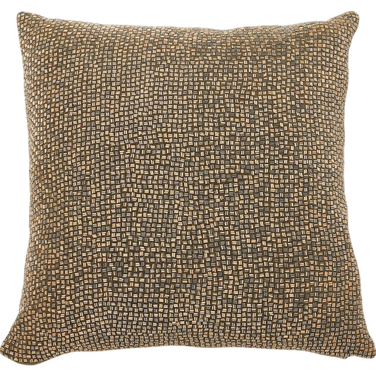 Bugle Beaded Pillow by Global Views in gold. Made from unique in a unique style.