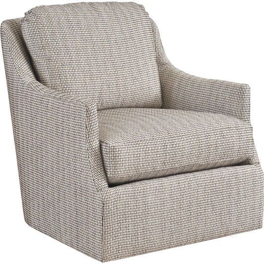 Montford Swivel Chair by Lexington in grey. Made from oak, fabric in a unique style.