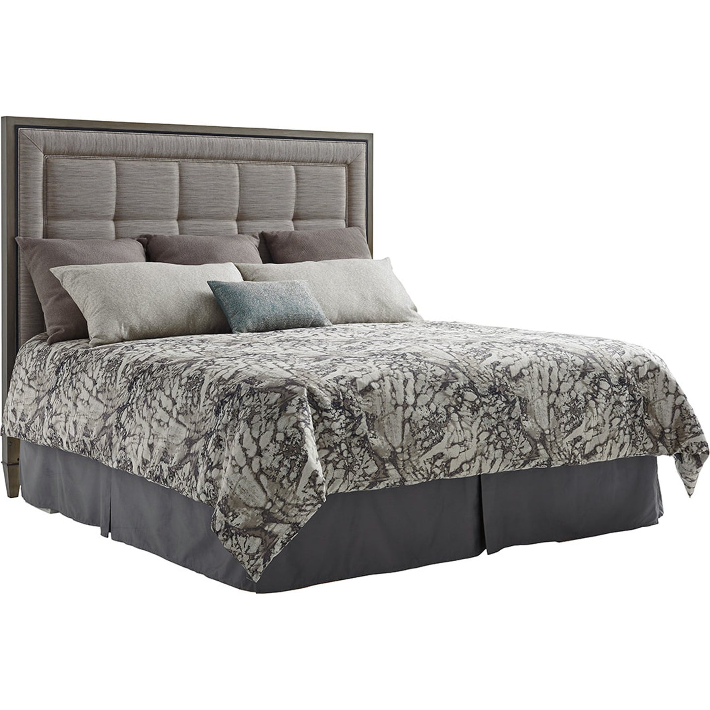 001 SR-835703 | Primary Silo | St. Tropez Upholstered Panel Headboard by Lexington in silver-gray. Made from unique in a traditional style.
