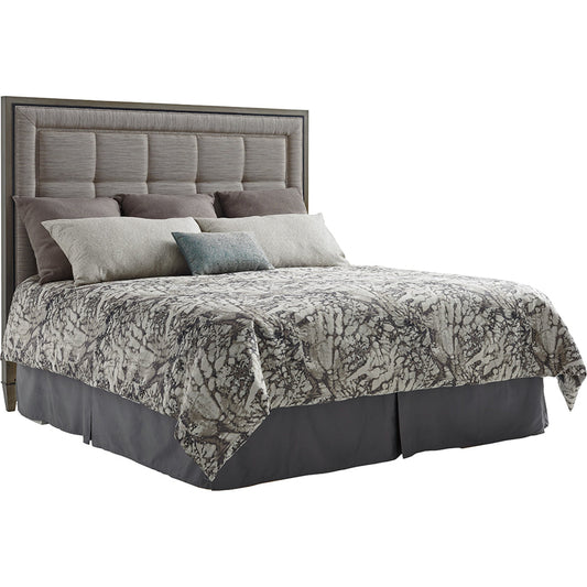 St. Tropez Upholstered Panel Headboard by Lexington in silver-gray. Made from unique in a traditional style.
