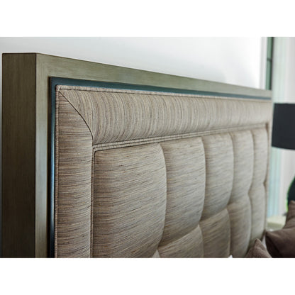 St. Tropez Upholstered Panel Headboard by Lexington in silver-gray. Made from unique in a traditional style.