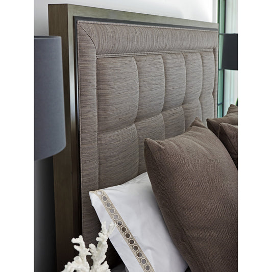 St. Tropez Upholstered Panel Headboard by Lexington in silver-gray. Made from unique in a traditional style.