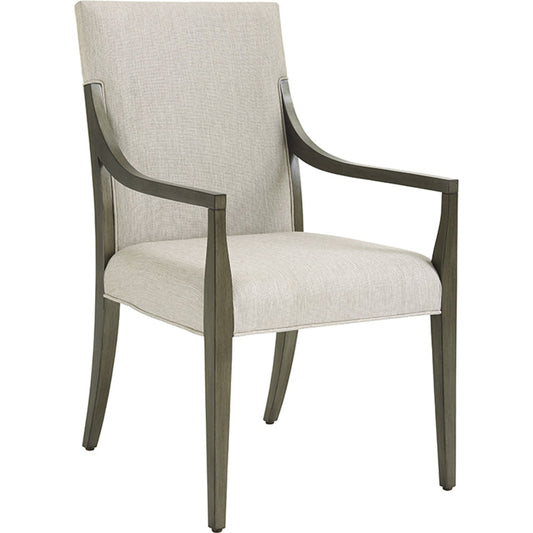 Saverne Upholstered Arm Chair by Lexington in natural. Made from unique in a transitional style.