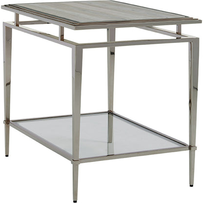 Athene Stainless End Table by Lexington. Made from unique in a transitional style.