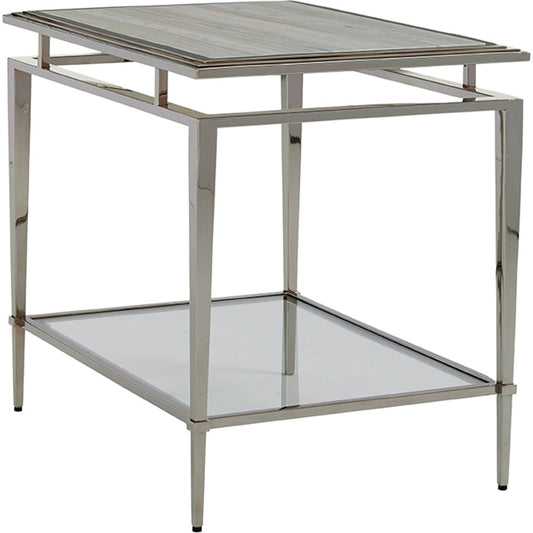Athene Stainless End Table by Lexington. Made from unique in a transitional style.