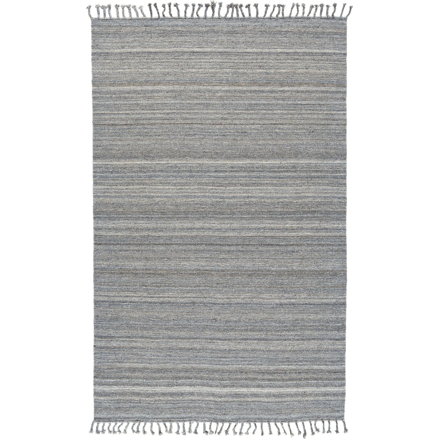 012 SI-1868677 | Primary Silo | Brady Transitional Stripes Rug - 0736F by Feizy in gray, blue, ivory. Made from wool, cotton in a unique style.