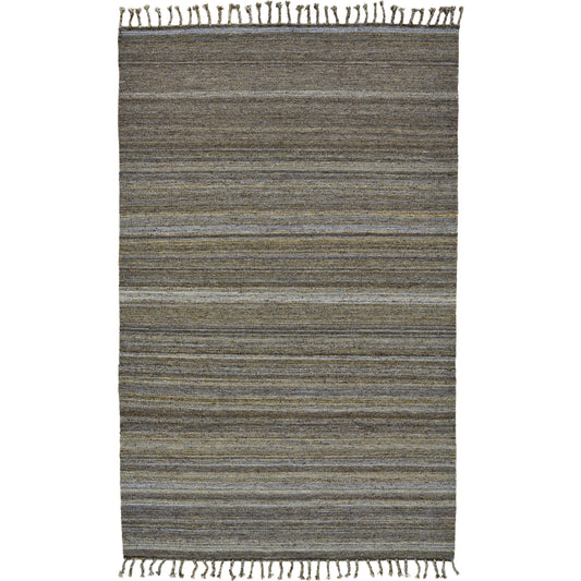 Brady Transitional Stripes Rug - 0736F by Feizy. Made from wool, cotton in a unique style.