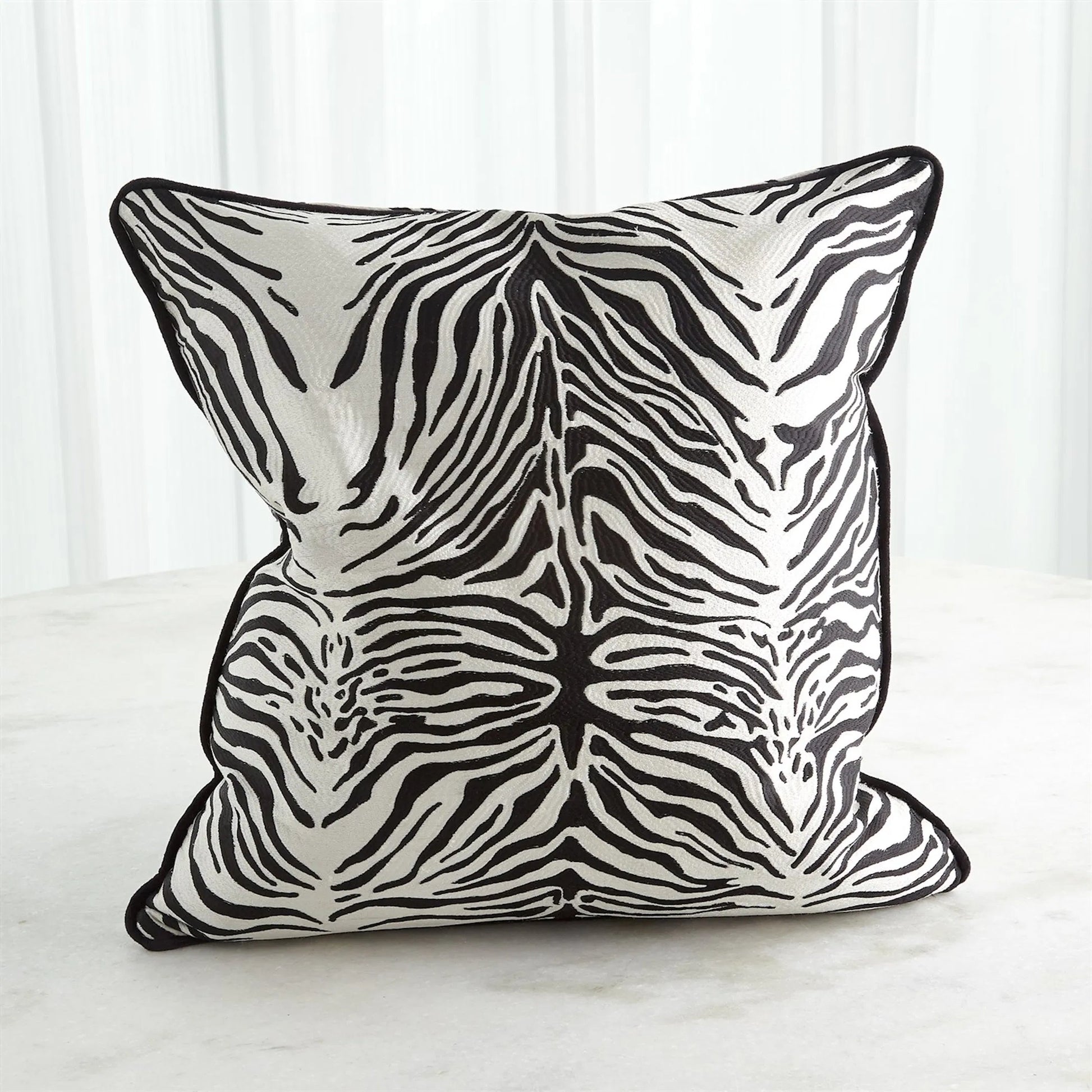 Zebra Pillow by Global Views. Made from unique in a eclectic & global style.
