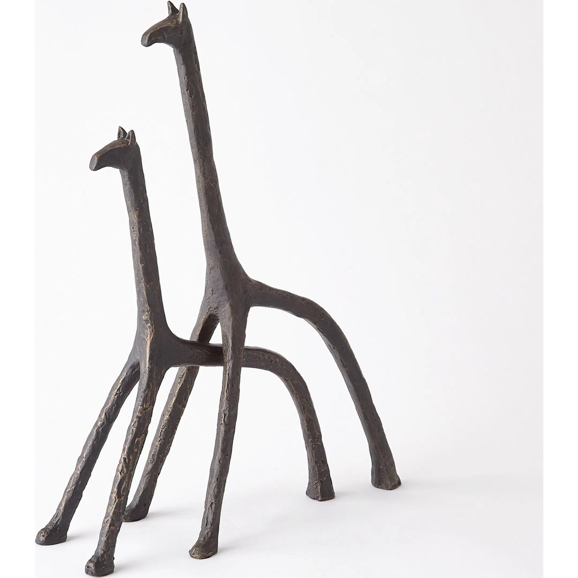 Iron Giraffe by Global Views in bronze. Made from unique in a modern style.
