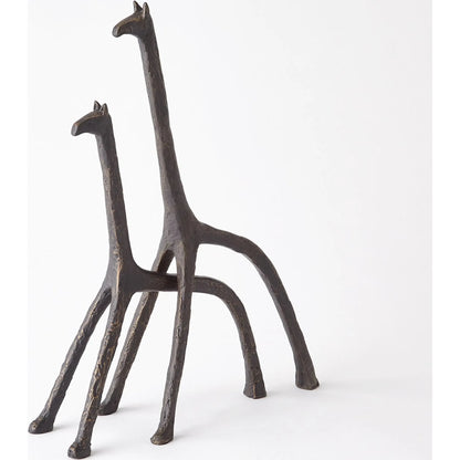 Iron Giraffe by Global Views in bronze. Made from unique in a modern style.