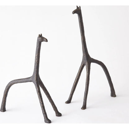 Iron Giraffe by Global Views in bronze. Made from unique in a modern style.