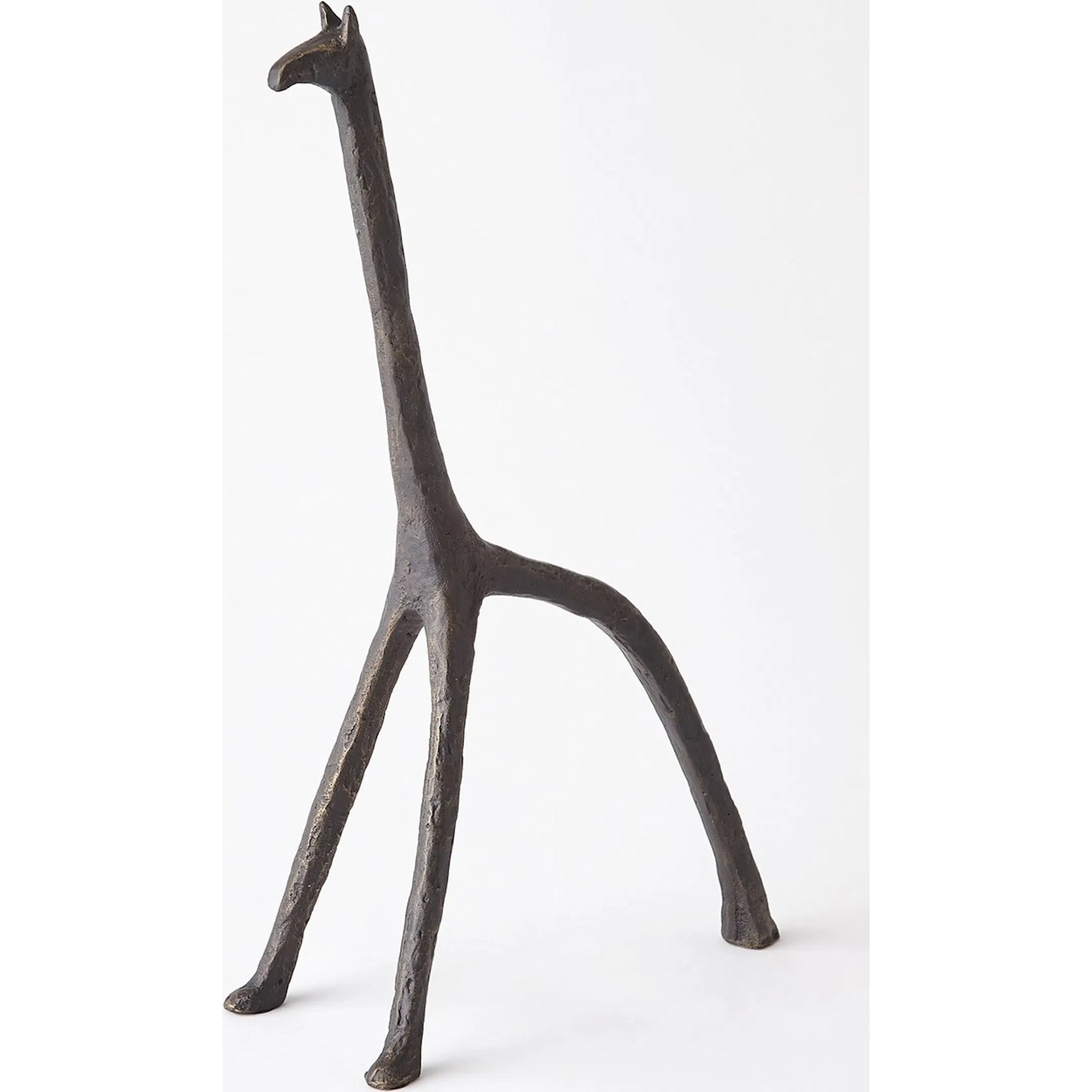 Iron Giraffe by Global Views in bronze. Made from unique in a modern style.