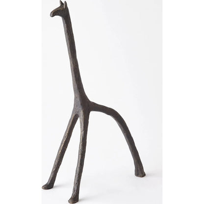 Iron Giraffe by Global Views in bronze. Made from unique in a modern style.