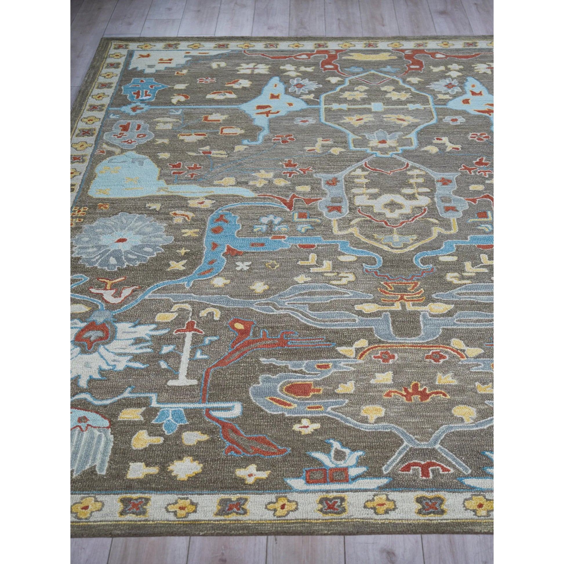 Hamilton 7334 Rug by Exquisite Rugs in taupe, multi. Made from new zealand wool in a unique style.