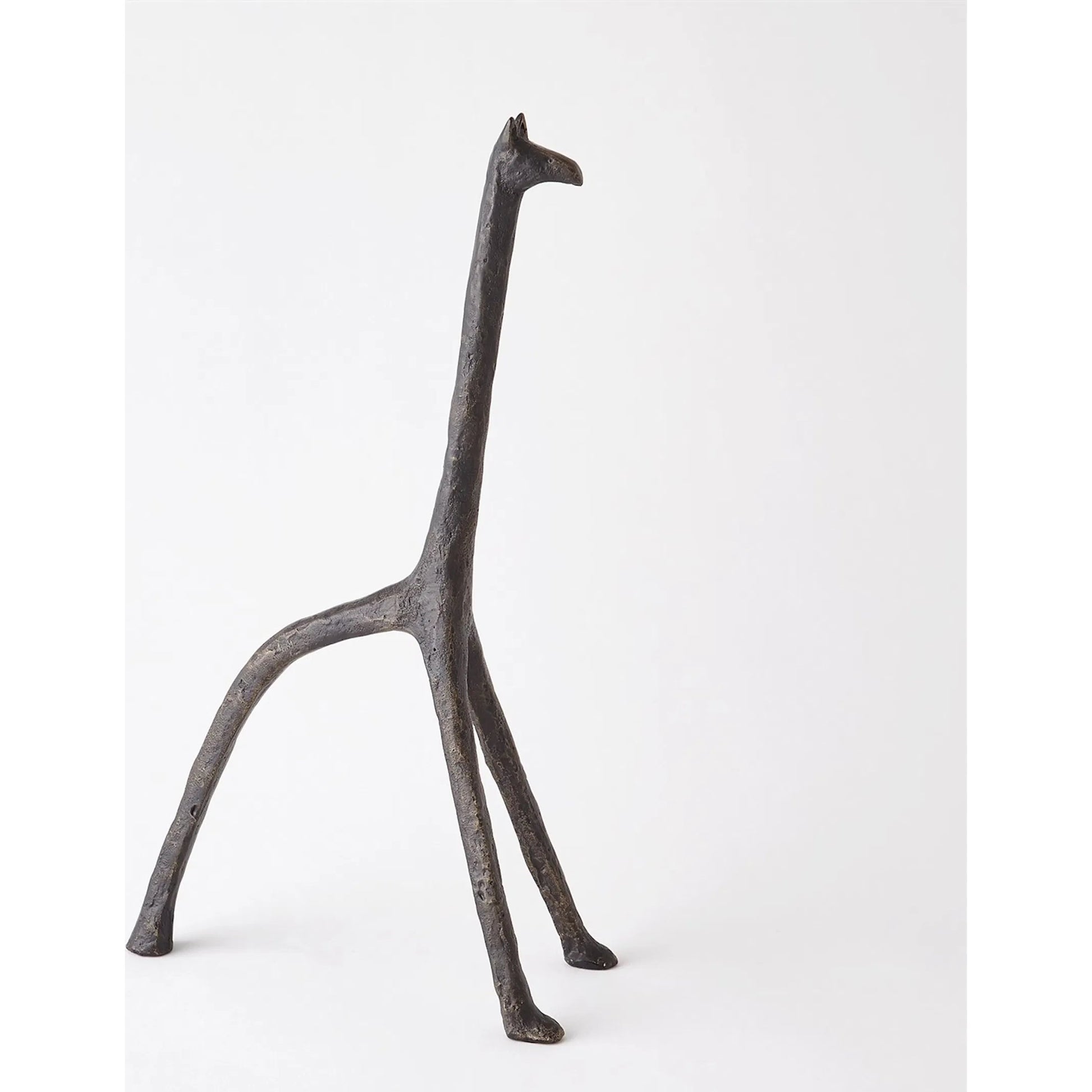 Iron Giraffe by Global Views in bronze. Made from unique in a modern style.