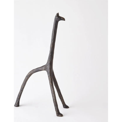 Iron Giraffe by Global Views in bronze. Made from unique in a modern style.