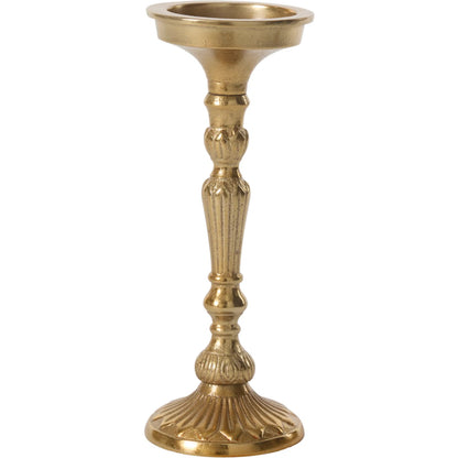 Epilogue Candleholder by Accent Decor in gold. Made from metal in a unique style.