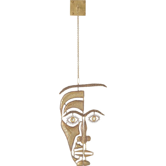 Face Mobile by Global Views in brass. Made from unique in a modern style.