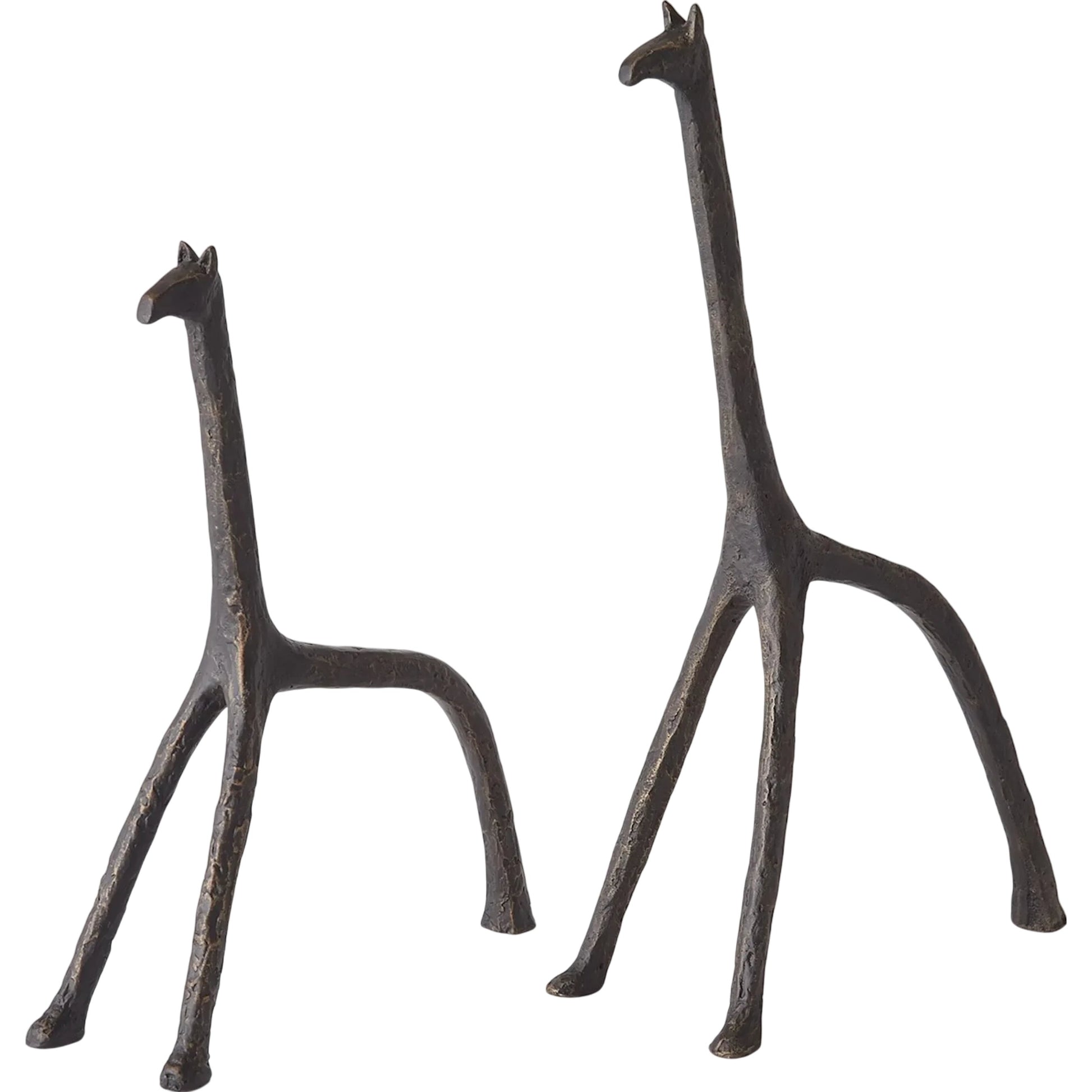 Iron Giraffe by Global Views in bronze. Made from unique in a modern style.