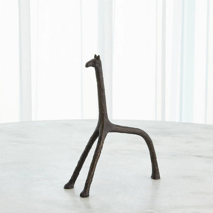 Iron Giraffe by Global Views in bronze. Made from unique in a modern style.