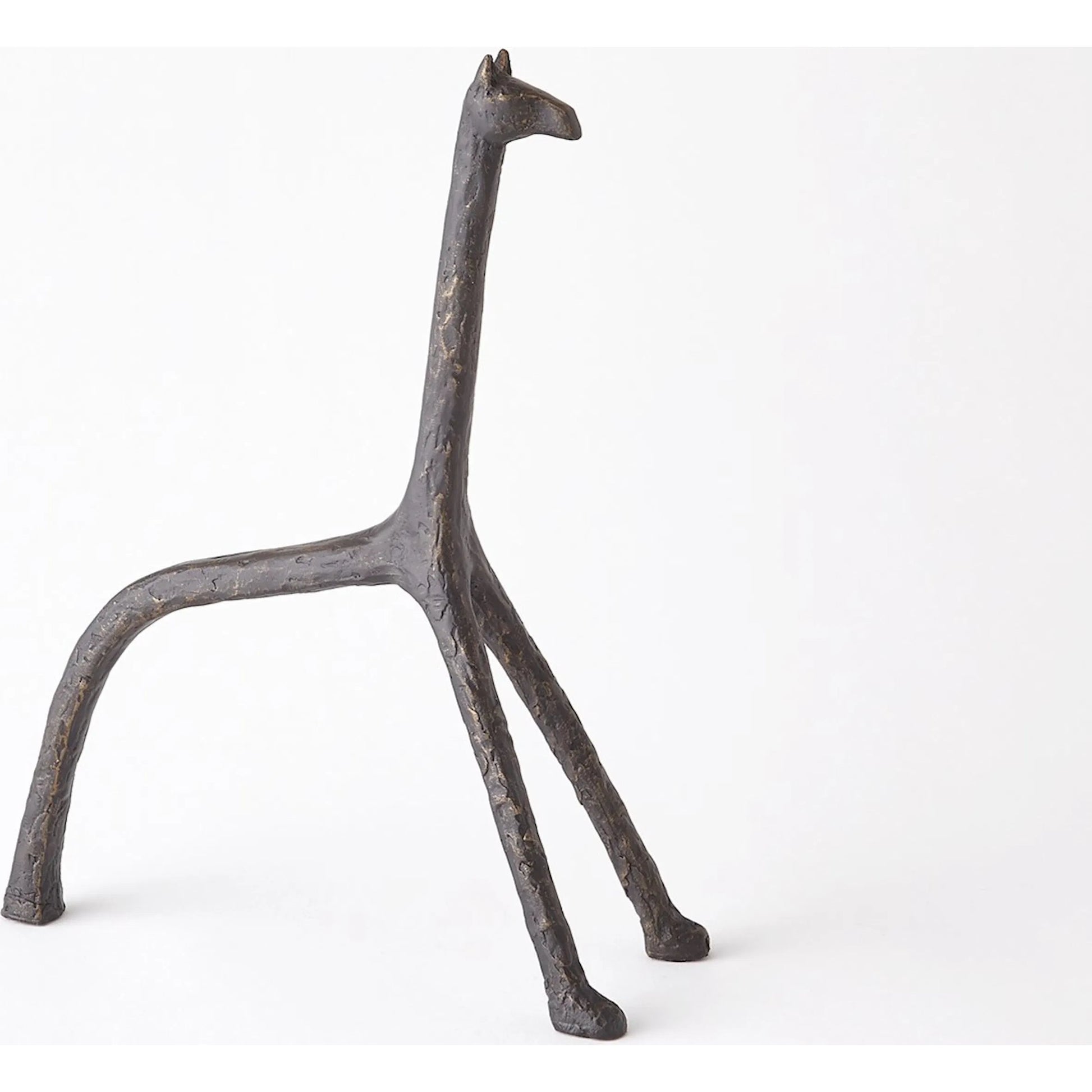 Iron Giraffe by Global Views in bronze. Made from unique in a modern style.