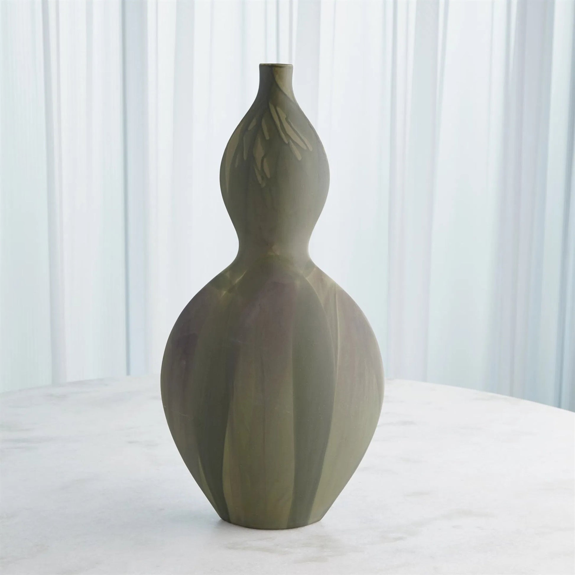 Helios Green Vase by Global Views in green. Made from unique in a unique style.