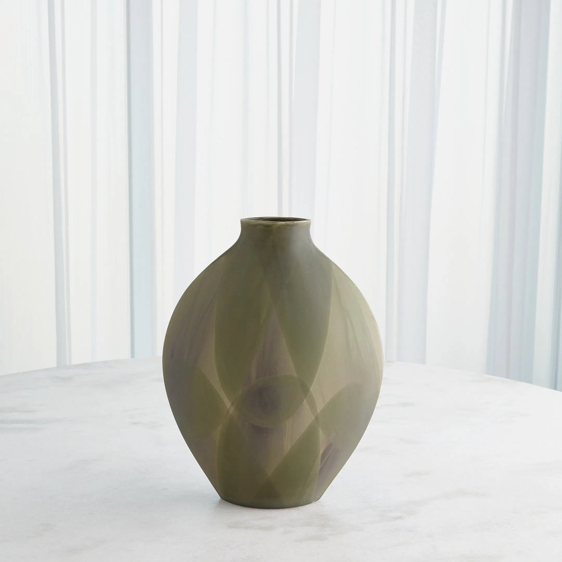 Helios Green Vase by Global Views in green. Made from unique in a unique style.