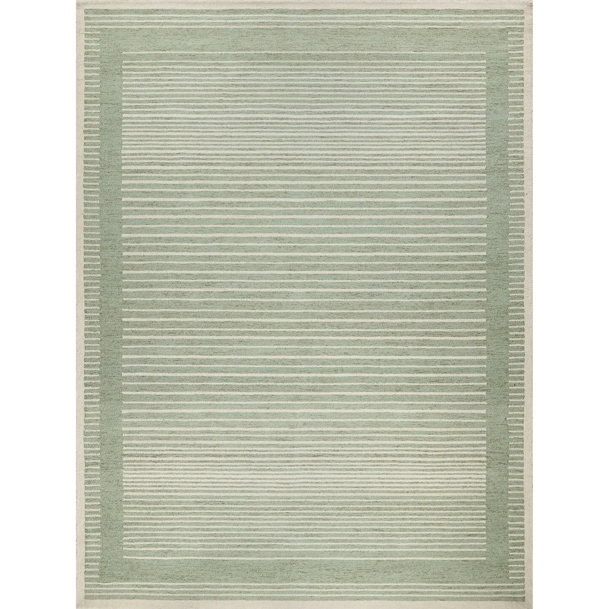 Dusseldorf 7343 Rug by Exquisite Rugs in sage green, ivory. Made from new zealand wool in a unique style.