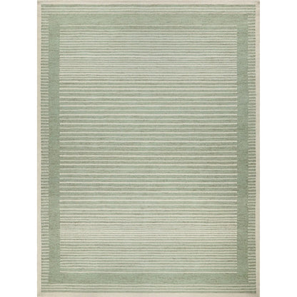 Dusseldorf 7343 Rug by Exquisite Rugs in sage green, ivory. Made from new zealand wool in a unique style.