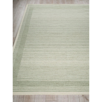 Dusseldorf 7343 Rug by Exquisite Rugs in sage green, ivory. Made from new zealand wool in a unique style.