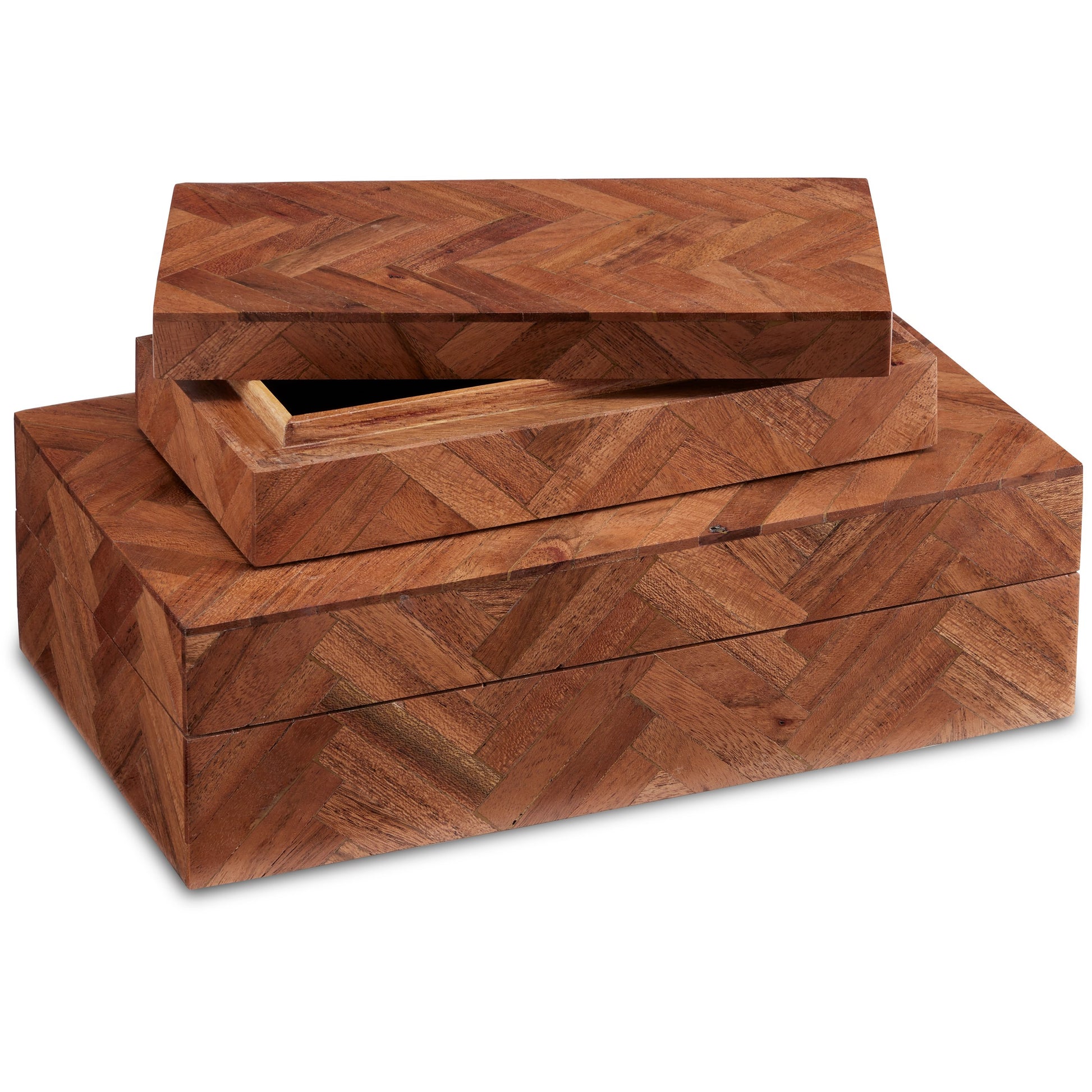 Alfeo Box Set by Currey and Company. Made from sheesham wood in a modern style.
