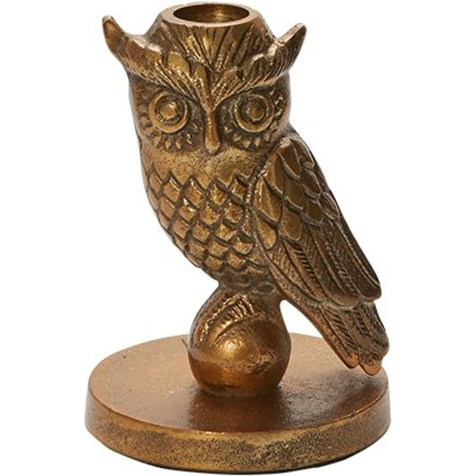 Stri Candleholder by Accent Decor in gold. Made from metal in a traditional style.