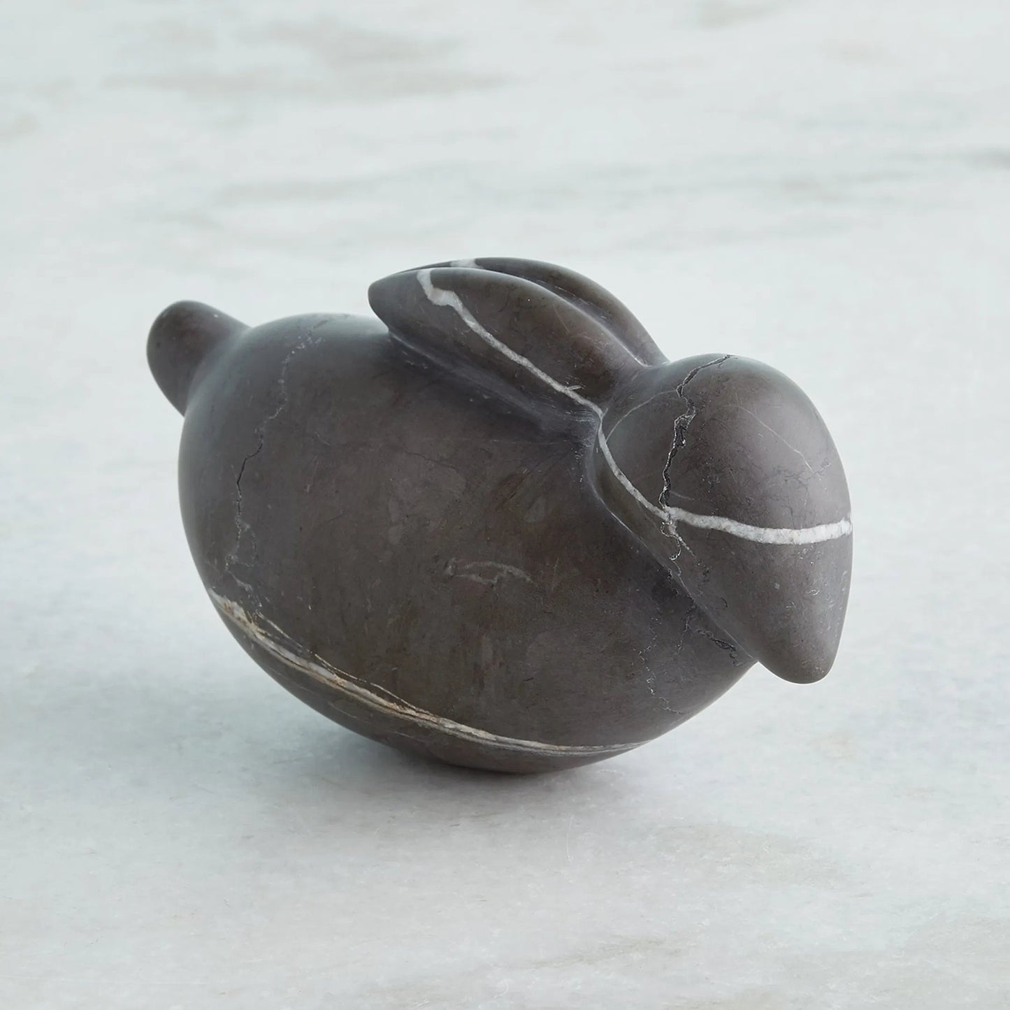 004 SI-2445886 | Lifestyle | Bunny by Global Views in grey. Made from graffito grey marble in a modern style.