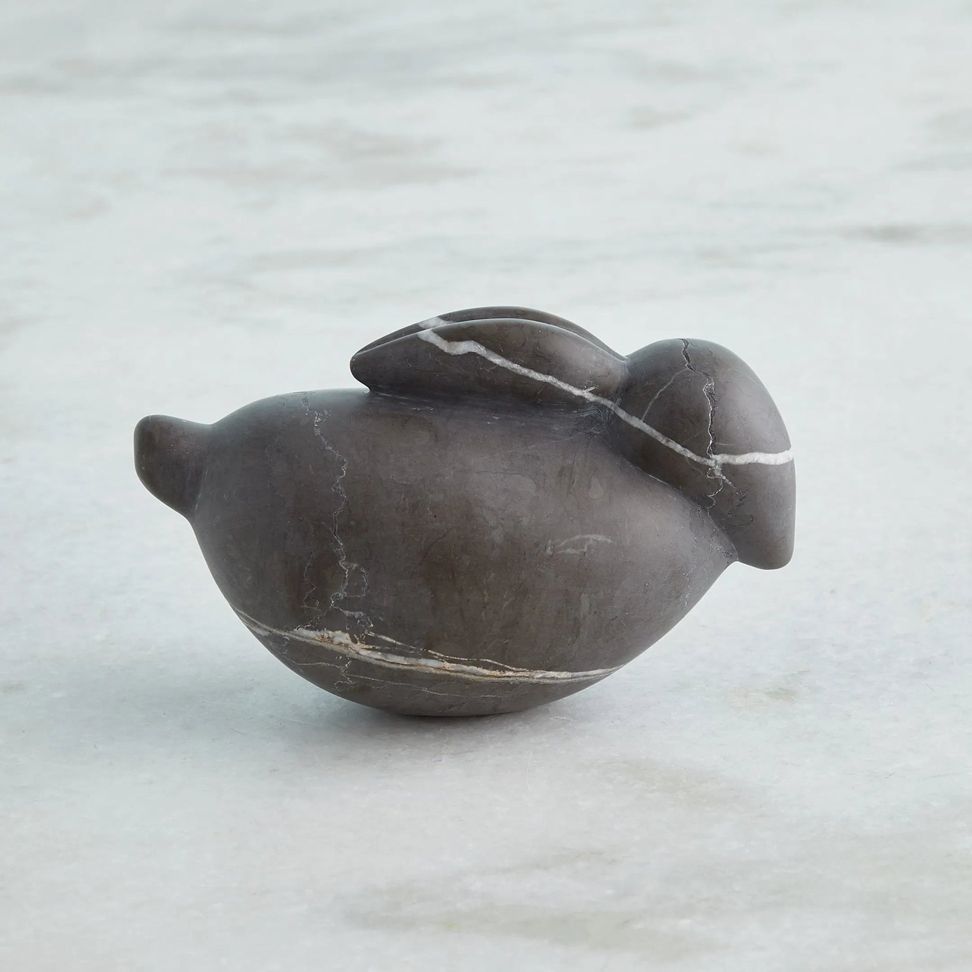 Bunny by Global Views in grey. Made from graffito grey marble in a modern style.