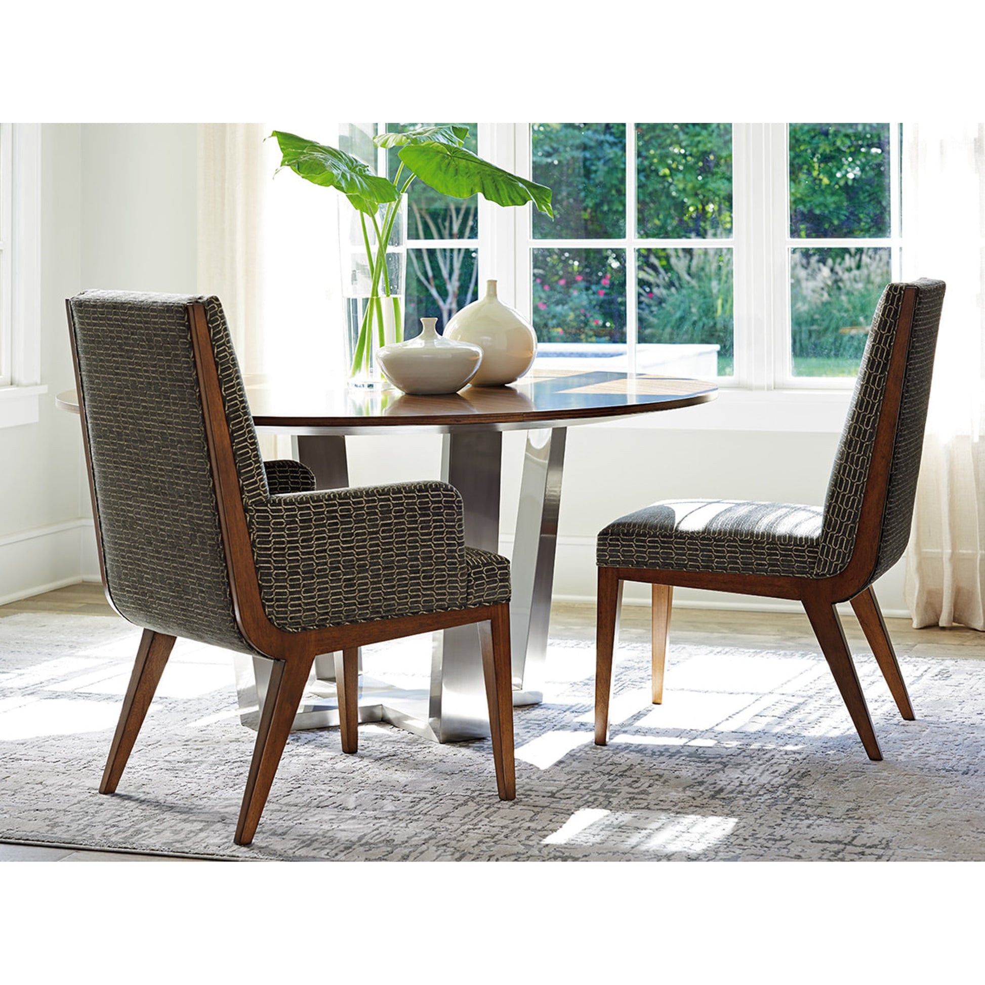 Marino Upholstered Arm Chair by Lexington. Made from unique in a transitional style.