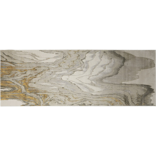 Brixton Rug - 3602F by Feizy in gold, ivory, gray. Made from polypropylene, polyester in a unique style.