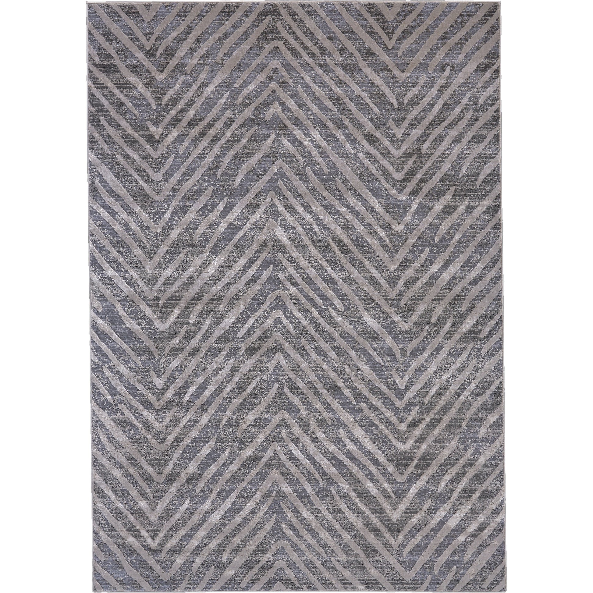Waldor Herringbone Rug - 3968F by Feizy in gray. Made from polypropylene, polyester in a unique style.