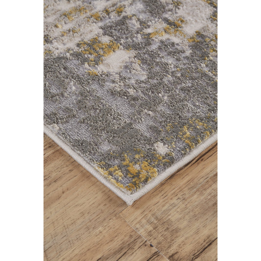 Waldor Rug - 3969F by Feizy in gray, gold. Made from polypropylene, polyester in a unique style.