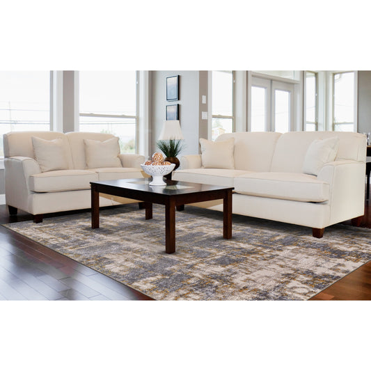 Waldor Rug - 3969F by Feizy in gray, gold. Made from polypropylene, polyester in a unique style.