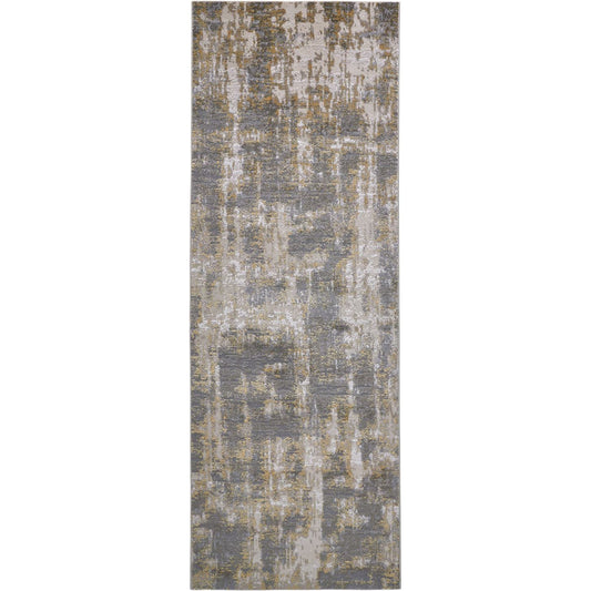 Waldor Rug - 3969F by Feizy in gray, gold. Made from polypropylene, polyester in a unique style.