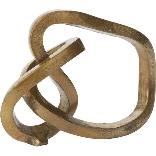 Nudo Sculpture by Accent Decor in gold. Made from metal in a modern style.
