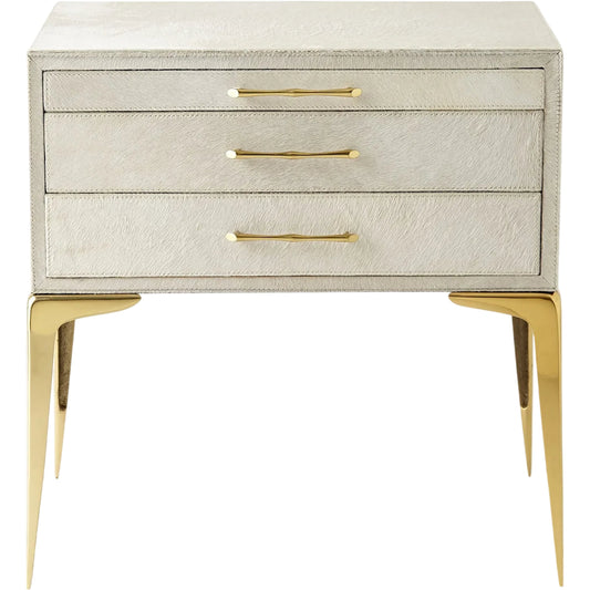 Stiletto Bedside Table by Global Views. Made from unique in a transitional style.