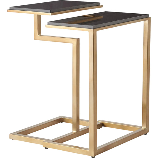 C-Nesting Tables by Global Views. Made from stainless steel, marble in a transitional style.