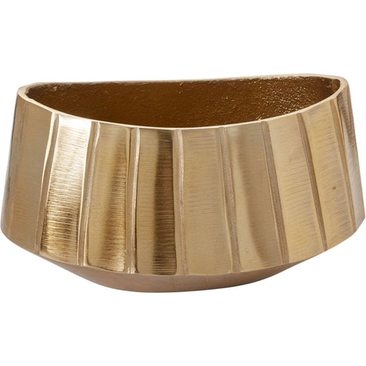Helena Bowl by Accent Decor in gold. Made from metal in a modern style.