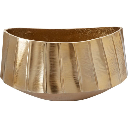Helena Bowl by Accent Decor in gold. Made from metal in a modern style.