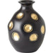 Dimples Vase by Global Views in gold. Made from unique in a rustic style.