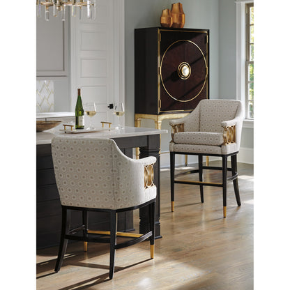 Meridian Bar by Lexington in cobalt. Made from unique in a transitional style.