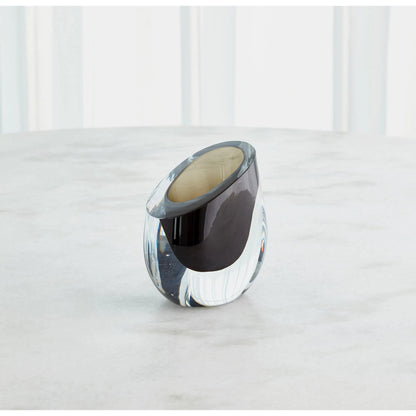 Slant Vase by Global Views. Made from art glass in a modern style.