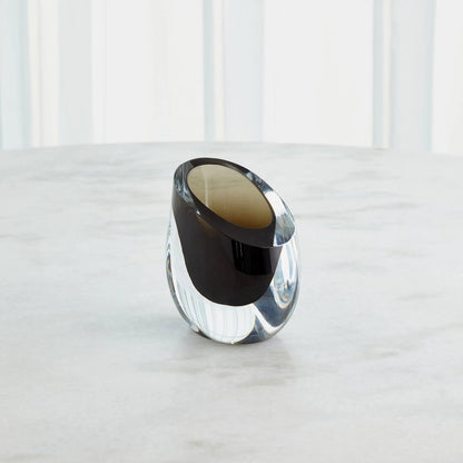 Slant Vase by Global Views. Made from art glass in a modern style.