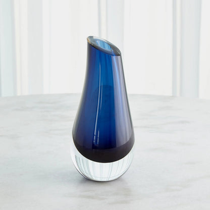 Slant Vase by Global Views. Made from art glass in a modern style.